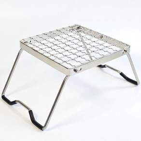 오덕스탠드 접이식 화로대 하부코팅 스마트 버너 거치대 하우잰드, 1개, 실버망사