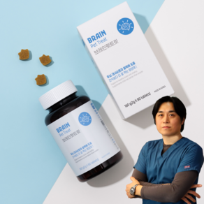 브레인펫트릿 160g 강아지 치매 영양제 식약처 인증 기억력 개선 도움, 80정, 뇌/인지, 1개
