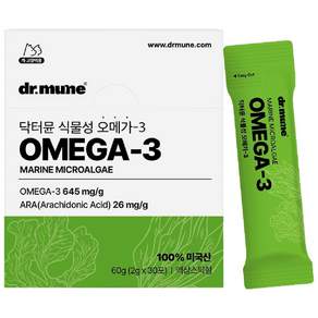닥터뮨 식물성 오메가3 강아지 고양이 겸용 60g, 30회분, 1개