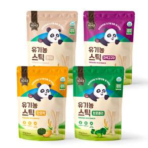 지구로운 유기농아기과자 스틱 4종세트, 지구로운 유기농 스틱 4종 세트, 120g, 2세트