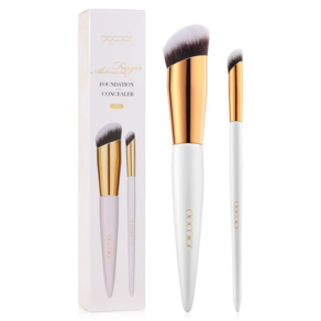 Docolor 2PCS 메이크업 브러쉬 세트 블러셔 컨실러 컨투어 브러쉬, 2개, DC0221