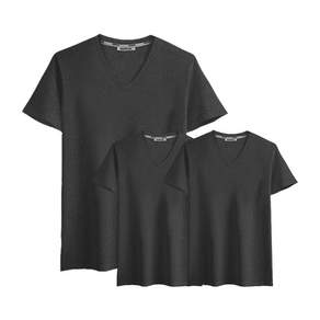 제네브 국내생산 남여공용 면20수 반팔브이넥 3장세트 S~3XL