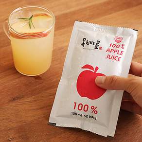 의성사과 100% 생사과즙, 30개, 100ml