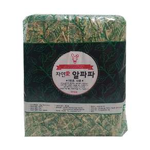 대성펫 애니몰파크 자연애 알파파 3kg 알파파 건초 토끼먹이 토끼사료, 1개
