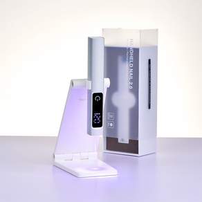 YINUO 휴대용 미니 젤네일 램프 LED램프 타이밍기능 거치대 포함 USB 충전 네일램프, 1개, 실버