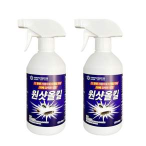 원샷올킬 500ml 초강력 오래가는 뿌리는 바퀴벌레 지네 거미 개미 살충제 실내용, 2개