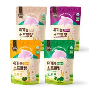 지구로운 유기농아기과자 소프트링4종세트, 2세트, 160g, 지구로운 유기농 소프트링 4종 세트