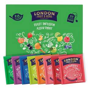 London Fruit & Herb 후르츠 인퓨전 어솔트먼트, 1개, 2g, 80개입