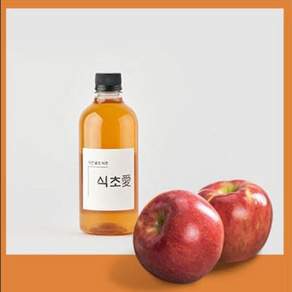 식초애 자연발효 수제 사과식초, 1개, 500ml