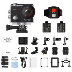 아카소 AKASO 액션캠 카메라 4K EK7000 PRO 2000만 화소 터치 리모콘 포함