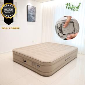 [5세대 올패브릭] 25년형 네츄럴캠프 에어매트 프리미엄 FABRIC 내장형 자동펌프 6면 모두 패브릭