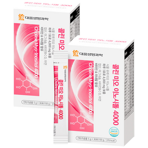 대웅생명과학 콜린 미오 이노시톨 4000 30포, 150g, 2개