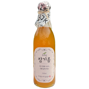 꼬내담농부 저온압착 국산 참기름, 350ml, 1개