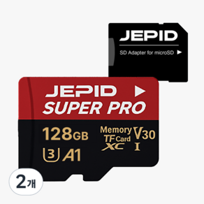 제피드 SUPERPRO 마이크로 SD카드 블랙박스 메모리카드 UHS-I, 2개, 128GB