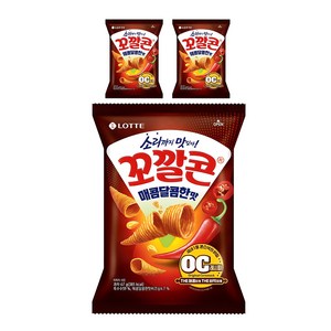 꼬깔콘 매콤달콤한맛, 67g, 3개