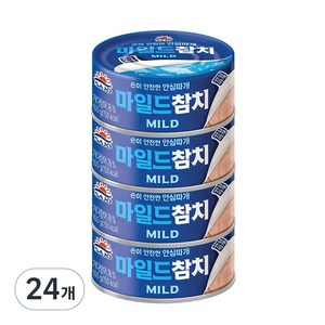 사조 마일드 참치 안심따개, 100g, 24개