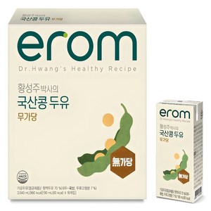 이롬 황성주 박사의 국산콩 두유 무가당, 190ml, 16개