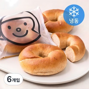 훕훕베이글 통밀 베이글 (냉동), 115g, 6개입