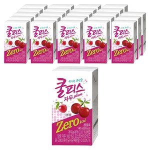 동원 쿨피스 제로 테트라 자두, 24개, 140ml