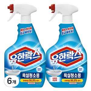 유한락스 욕실청소용 세정제, 900ml, 6개