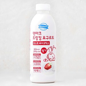 덴마크 드링킹 요구르트 포스트 바이오틱스 딸기, 750ml, 1개