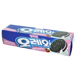 오레오 초콜릿 샌드위치 쿠키 딸기크림, 100g, 1개