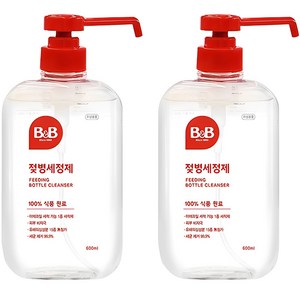 비앤비 액상형 젖병세정제, 600ml, 2개