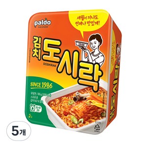 팔도 김치 도시락 86g, 5개