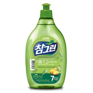 참그린 레몬 녹차 뽀드득 어드밴스 주방세제, 500g, 1개