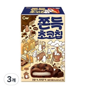 청우식품 쫀득 초코칩 쿠키, 90g, 3개