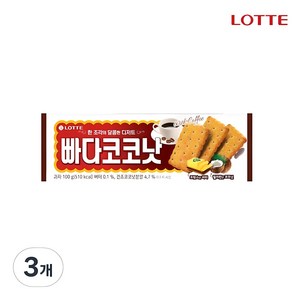 롯데웰푸드 빠다코코낫, 100g, 3개