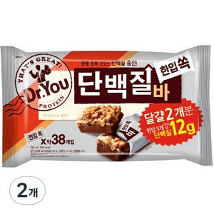 닥터유 단백질바, 380g, 2개