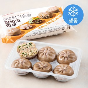 굽네 닭가슴살 갈비맛 만두 6개입 (냉동), 180g, 1개