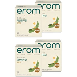 이롬 황성주 박사의 국산콩 두유 무가당, 190ml, 64개