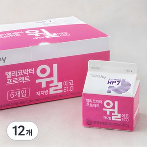 한국야쿠르트 윌 저지방 에코, 180ml, 12개