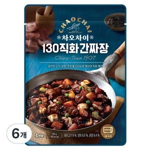 차오차이 130 직화 간짜장, 180g, 6개