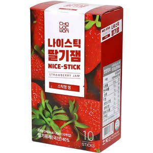 초록원 나이스틱 딸기잼 10p, 200g, 1개