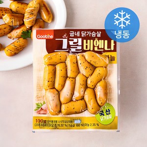 굽네 닭가슴살 그릴 비엔나 마늘 (냉동), 100g, 1개