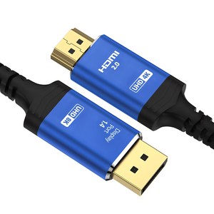 홈플래닛 DP to HDMI 4K TV 모니터 케이블, 1개, 2m