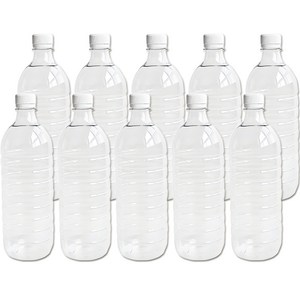 생수병 공병, 투명, 900ml, 10개