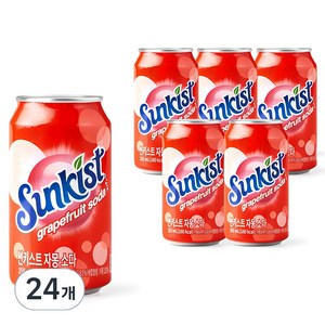 썬키스트 자몽 소다, 355ml, 24개