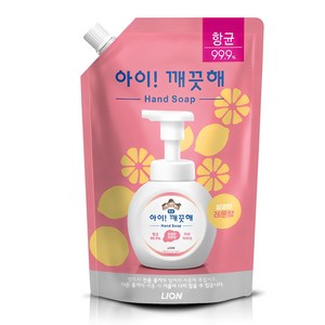 아이깨끗해 항균 폼 핸드솝 상큼한레몬향 리필, 600ml, 1개