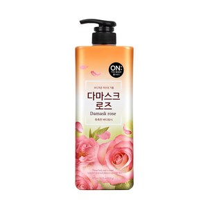 온더바디 플라워 약산성 퍼퓸 바디워시 다마스크 로즈향, 875ml, 1개