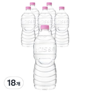 아이시스 8.0 ECO 생수 무라벨, 1L, 18개