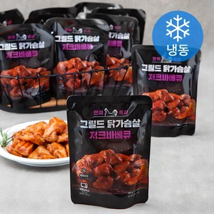 한끼통살 그릴드 닭가슴살 저크바베큐 (냉동), 100g, 10개