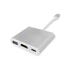 뉴비아 C타입 USB 3.0 멀티 포트 허브 c-hcu, 실버, 1개