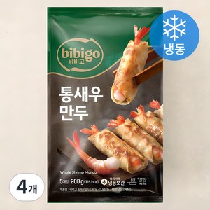 비비고 통새우 만두 (냉동), 200g, 4개