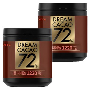 롯데웰푸드 드림카카오 72% 초콜릿, 86g, 2개