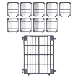 라온 프리미엄 반려견 울타리, 그레이, 10개