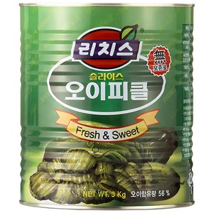 리치스 슬라이스 오이피클, 1개, 3kg